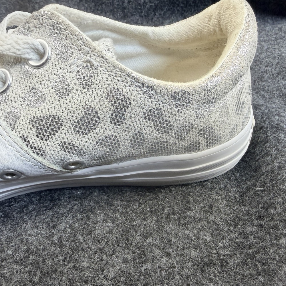 Converse Chuck Taylor All Star White Leather Leopard Print Sneakers Womens 10 - Picture 7 of 13
